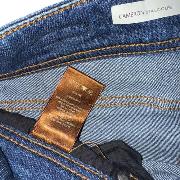 Kut From The Kloth Cameron straight cropped Jeans Size 10 Blue Denim - Picture 5 of 8